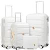 Sea choice Set 3 Valigie Rigide Espandibili 100% PP Ultra Leggera Set Trolley da Viaggio e 1 borsa portatile con Chiusura TSA e 4 Doppie Ruote a 360°