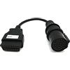 Trade-Shop Adattatore di Diagnosi OBD2 Cavo 30-Pin su Presa 16-Pin compatibile con Iveco Stralis, Eurocargo, EuroTrackker, Trakker Camion