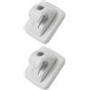 ECSiNG 2 Pezzi Di Ganci Per Aletta Parasole Clip Per Interni Auto 8143EZ Compatibile Con Peugeot 106 406 107 307