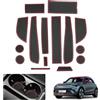 GAFAT Compatibile con Smart #1#3 EV 2023-2025 2026 Tappetini Antiscivolo, Smart 1 Smart 3 Tappetini Gomma per Console Centrale, Cuciture del Porta, Accessori Smart #1 (Rosso)