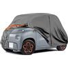 tivekeo Telo Copriauto Sostituzione per Citroen Ami/Opel Rocks-e/Electric/Fiat Topolino 2020-2024, Copertura Auto Protettiva Dell'auto, Telone Garage Impermeabile Strisce Riflettenti, Grigio