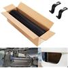 AzulLanse Griglia Auto Griglia Paraurti,Foglio di rete per griglia auto 100 * 33 cm, Universale Griglia Per Auto Ventilazione di alluminio, griglie da 3 x 6 mm + 2 ganci per seggiolino (nero)