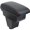 OYHCM Auto Bracciolo Compatible with Renault Clio 4 Braccioli Clio 3 III IV Bracciolo Console Centrale Braccioli Poggiabraccio Braccio Vano Portaoggetti Doppio Spazio di Archiviazione Nero