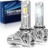 KOHYIER Lampadina LED HB4 140W 40000LM, 800% Luminosa Bianco Xeno 6000K 12V HB4 9006 LED, Dimensione Mini 1:1, Plug and play, 2 Pezzi