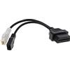 Trade-Shop OBD2 II 16pin cavo adattatore diagnostico 2x2 compatibile con Audi 80 B3 B4 Cabrio Coupe 100 C4 A6 C4 Seat Toledo, VW Polo Golf II III
