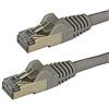 StarTech Cavo Ethernet CAT6a da 50cm - Cavo di Rete LAN RJ45 10 Gigabit Schermato 100W Poe - Cavo Dati Patch STP 10GbE - Testato Individualmente - Certificato UL/Tia - Grigio (6ASPAT50CMGR)