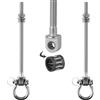 LIAILA Set 2 Ganci per Altalena con Cuscinetti, Gancio da soffitto Resistente M10 per Sedia sospesa e Amaca, Trave in Legno o Cemento, Ganci Resistenti per Altalena, Poltrona sospesa, Veranda
