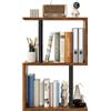 IBUYKE Libreria da tavolo, scaffale a 3 ripiani, organizer per ufficio/dormitorio, scaffale da scrivania solido TMZ011H