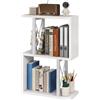 IBUYKE Libreria da tavolo, scaffale a 3 ripiani, organizer per ufficio/dormitorio, scaffale da scrivania solido TMZ011W