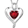 LAVUMO Collana Donna Ciondolo Cuore Inciso I Love You Collana Argento 925 Donna Finitura Oro/Rodio/Oro Rosa Amore Gioielli Regalo per Fidanzata Moglie (Ottone-Argento-01-gennaio)
