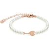 SAILBRACE Bracciale perla rosa TENNIS CHAIN