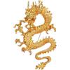 PikaLF Spille drago cinese per le donne spilla bavero talismano drago fortunato bohemian per le donne cappello borsa vestito accessori gioielli, Régulière, Zinco
