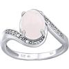 SILVEGO Anello da Donna in Argento 925 con Quarzo Rosa, JST14809RO