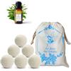 Luminer Palline Per asciugatrice di lana, 6 Palle Per Asciugatrice Antipiega e Cattura Peli Con Olio Essenziale Al Tea Tree, Palline Di Lana Per Asciugatrice Con Profumatore Per Il Bucato LUMINER