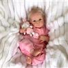 Hengluck Reborn Baby Bionda Bambole Reborn Fatto a mano Bambola Lavabile Morbido Corpo in Vinile Con Anatomicamente Corretto, Bambole Reborn Sembra Un Vero Bambino (Occhi aperti)