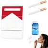TaimeiMao Giocattolo per bolle di sapone,Macchina per bolle di sigarette,Mini bolle,con soluzione per bolle di sapone,Regalo Divertente Per Uomini E Donne,Ideale Per Feste,Compleanni