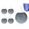 AOYEGIC Confezione da 4 Pietre Aeratrici per Acquario,Disco di Pietra Aeratrice per Pompa Acquario,Diffusore di Bolle,Utilizzato per Pompe ad Aria,Secchi,Idroponica,Piccoli Laghetti(28 mm,Sferico)