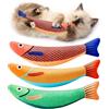 Furlof Gioco Gatto Interattivo Pesce Giocattolo Per Gatti Che Si Muove Pesce Peluche Con Catnip.