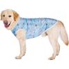 BT Bear Camicia rinfrescante per cani, ad asciugatura rapida, protezione solare, maglietta rinfrescante per cani, maglia traspirante per cani di taglia media e grande, meduse blu 4XL