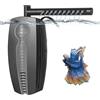 PYPABL Filtro per Acquario Regolabile 600L/H, Pompa Filtro Interno Acquario Silenzioso 8W per Acquario 30-180L Pesci e Tartarughe