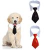 ZSLJSWDZ 2 cravatta per animali da compagnia, cravatta per cani e gatti, lavaggio regolabile. (L, Nero, Rosso) Accessori