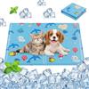 Qoosea Tappetino Rinfrescante per Cani e Gatti, Tappeto Refrigerante Gel Atossico per Animali, Lavabile Tappeto Gatti in Gel Autorinfrescante Pet Cooling Mat in Estate - Modelli Animali 30 * 40CM