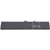 LMP USB numeric Keyboard KB-1243, 110 keys, 2x USB, aluminum, Italian layout, macOS, space grey