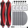 Spofan Accessori di Ricambio Compatibili per Roborock Q10 S5/Q10 S5+ Plus Robot Aspirapolvere, 2 Spazzole Principali, 4 Filtri, 4 Spazzole Laterali, 6 Panni Mop