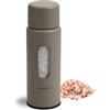 Aurevit Macinasale Manuale, Nucleo di Macinatura in Ceramica, Regolazione Esterna 5 Livelli, Riempimento Manuale, Robusto e Resistente (1 Pezzo, Greige)