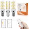 I-SHUNFA Lampadine LED E14 Dimmerabili con Telecomando e Controllo App,Lampadina E14 da 4 W 400 LM,AC 230 V,2700 K-6500 K,Luminosità Regolabile 1%-100%,Funzione Timer(3 Pack con Telecomando)