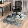 Cekene Tappeto Sedia Ufficio 120x150cm Nero Antiscivolo Tappeto Salvapavimento per Pavimenti Duri Astratto Tappeto Sedia Gaming Protettivo per Pavimenti Duri Parquet Piastrelle