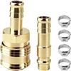 MINZHI 6 pezzi Raccordi Aria Compressa,10 mm,Compressore d'aria connettore,Rapido gas connettore,Attacchi Connettore rapidi aria,raccordi pneumatici per il collegamento rapido dei tubi dell'aria.