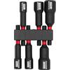 DAKCOS Set di 6 chiavi a bussola, 6-13 mm, set di adattatori a bussola Esagonale, adatto per utensili con impugnatura per cacciavite elettrico, CR-V