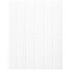 SMART TILES Set di 5 fogli da 30,1 x 22,9 cm - Backsplash adesivo 3D per cucina, bagno