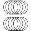 uxcell 10 rondelle per guarnizioni in gomma nera, 60 mm x 57 mm x 1,5 mm