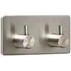 SOTECH 4 x Ganci da Parete PANDORA Doppi (90 x 45 x 29 mm) Acciaio Inox antiruggine Autoadesivi 3M per Cucina & Bagno Gancio per Stoviglie Portasciugamani Ganci Murali Binario Ganci di SO-TECH®