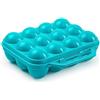 ACAN Tradineur Portauova In Plastica Con Coperchio – 3 Pezzi, Bianco, Capacità 12 Uova, Made In Spain, 7x20x18,5 Cm