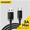 ESSAGER Cavo USB tipo C Essager 3A Cavi di ricarica rapida da USB A a tipo C per iPhone 15 Cavo per caricabatterie dati per telefono cellulare Samsung Xiaomi