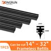 NONE Tergicristallo in gomma per parabrezza auto Spazzola tergicristallo per auto da 6 mm 14 "16" 17 "18" 19 "20" 21 "22" 24 "26" 28 "30" 32 "accessori per tergicristalli
