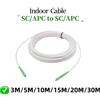 FASO Cavo in fibra ottica APC SC a SC APC ottico monomodale 1 core G657A1 Cavo di prolunga per interni 3M/5M/10M/15M/20M Cavo in fibra ottica