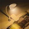 Htomaza Mini Lampada da Lettura a LED, Lampada da Tavolo con 3 Modalità Regolabili, Protezione per gli Occhi, Lampada da Studio con Clip per Viaggi, Camera da Letto e Lettura