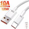 branches Cavo da USB a tipo C da 120 W 10A Cavo di ricarica super veloce da 0,3/1 M/1,5 M/2 M per Android Huawei P30 Honor Cavo dati per Xiaomi Redmi