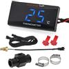MAIMEIMI Termometro moto Mini misuratore schermo digitale LCD per XMAX250 300 NMAX CB 400 CB500X KOSO Indicatore temperatura acqua con sensore