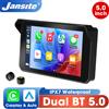 Jansite Doppio Bluetooth Moto Carplay Schermo Navigazione Display GPS IP67 Supporto impermeabile Interfono per casco Accessori moto