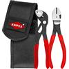 KNIPEX Mini set di pinze in marsupio portautensili 1 x 87 01 150, 1 x 74 01 160 160 mm, 00 20 72 V02