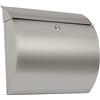 ARREGUI Aura E5405-12 Cassetta Postale Individuale in Acciaio Inossidabile, di Grandi Dimensioni, Cassetta della Posta da Parete, Dimensione L (Riviste e Buste C4), Inox
