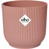 Elho Vibes Fold Round 16-100% Plastica Riciclata - Vaso per Piante da Interno - Ø 16.1 x H 14.8 cm - Rosa/Delicate Pink