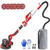 VEVOR 750 W Levigatrice a Muro, Lucidatrice per Lavori a Secco , Levigatrice Telescopica per Pareti e Soffitti, Levigatrice a Giraffa, con fari LED sul manico, Ideale per Levigare Soffitti e Pareti