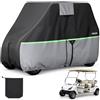 VEVOR Copertura di Protezione per Carrello da Golf Copertura Completa con Tessuto Oxford 600D Impermeabile da Esterno per Golf Cart da 4 Posti Compatibile con Modello Yamaha EZGO Club Car Honda
