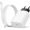 Wvoillty Caricatore rapido USB C da 30 W, per Google Pixel 10/9/8/7a/8a/8 Pro/9 Pro/7 Pro/6a/6/6 Pro/5a/5/4 iund, Pixel Fold Chromebook, con cavo di ricarica USB C, 1 m
